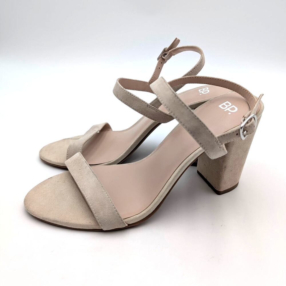 BP Lula Slingback Strappy Sandal Open Toe Women's Blush Suede Size US10M EU40.5